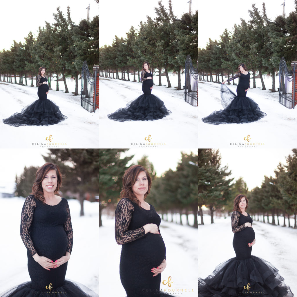 Sherwood Park and Edmonton Winter Maternity Photos