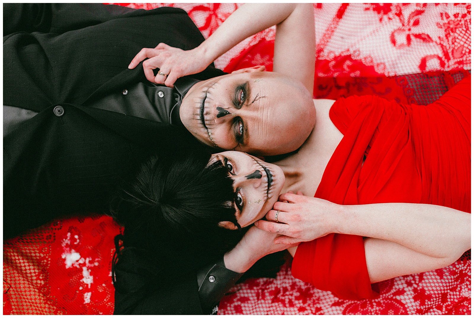 Spooky Valentine's Day Photoshoot Romantic Couples