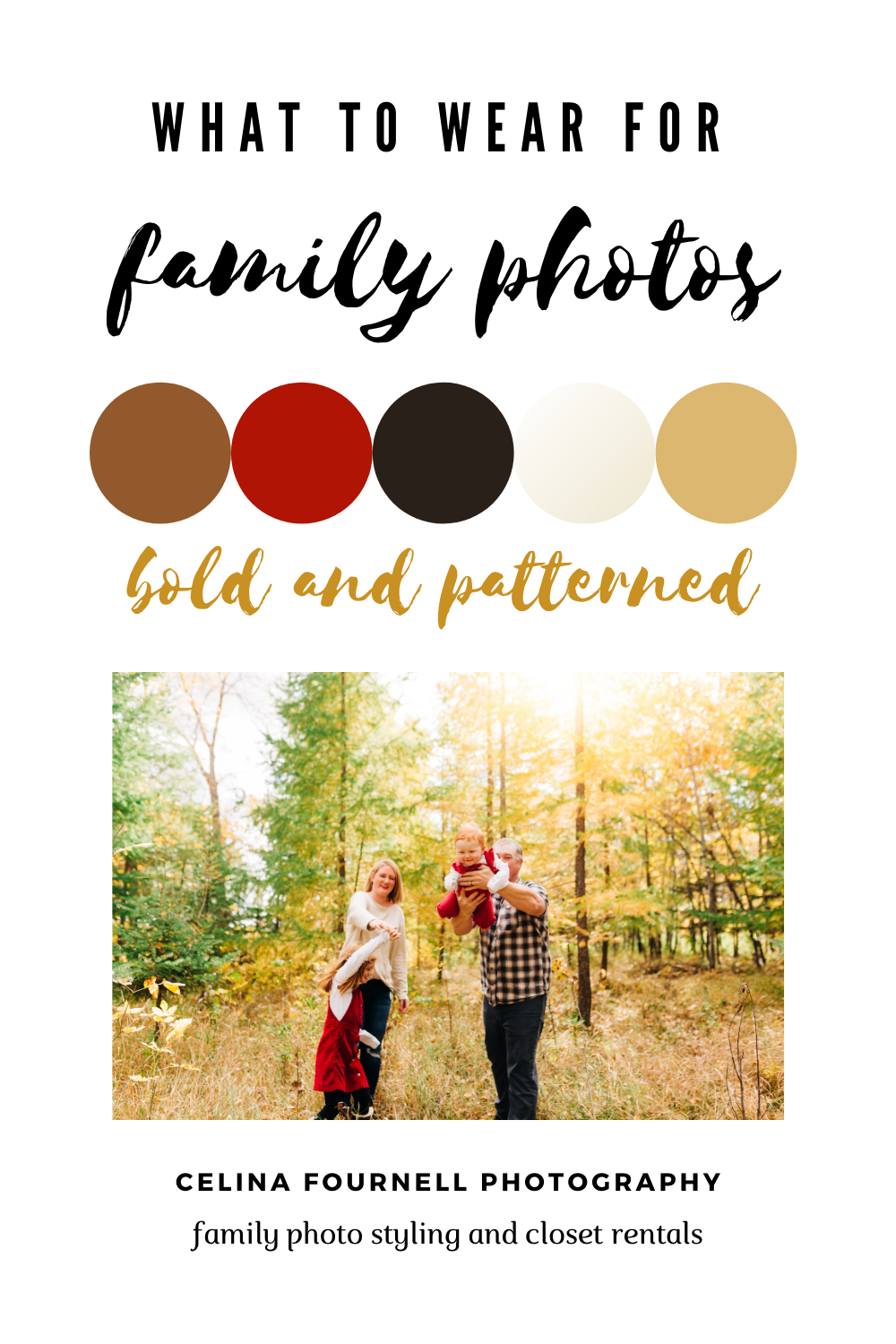 What to wear for family photos bold and patterned