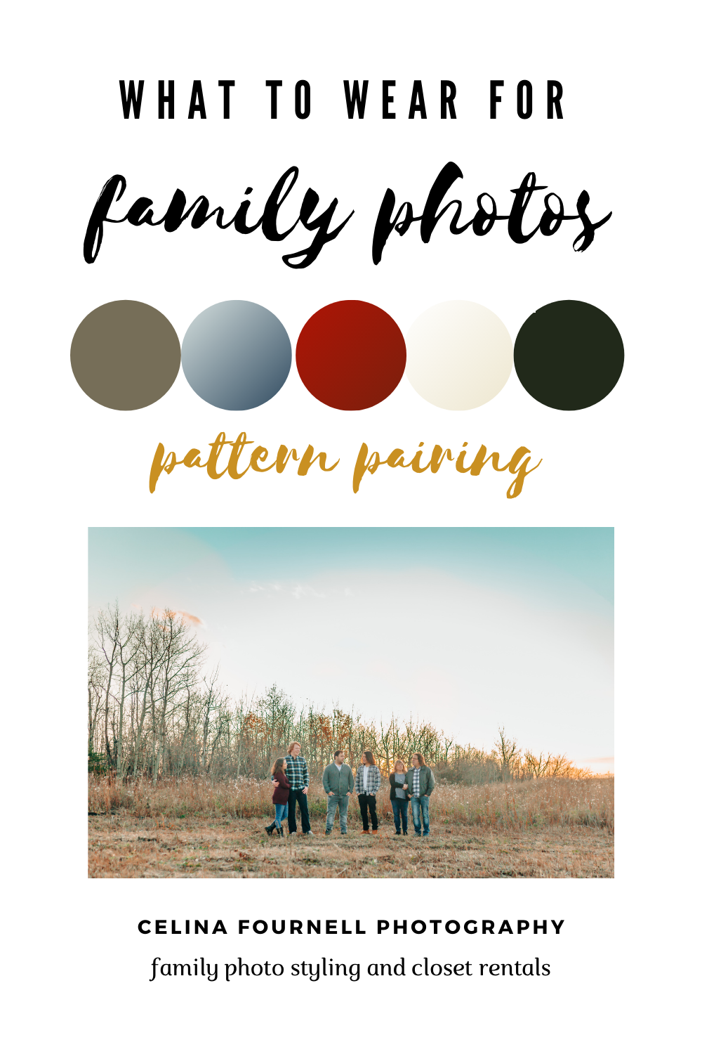 What to wear for family photos pattern pairing 